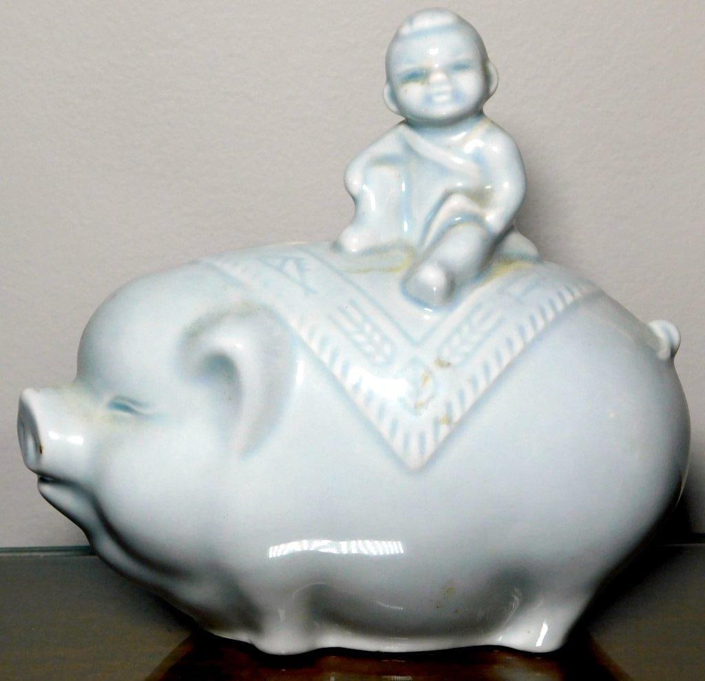 Four White Ceramic Figurines, Chinese Design - 8