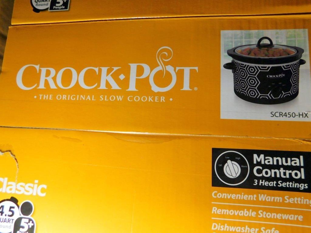 New Crock-Pot SCR450-HX 4.5 Quart Classic Slow Cooker, Set of 2 - 3