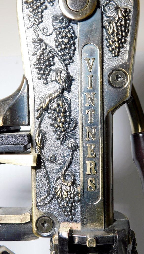 Vintage-Style Vintners Reserve Table-Mounted Wine Press Corker - 6