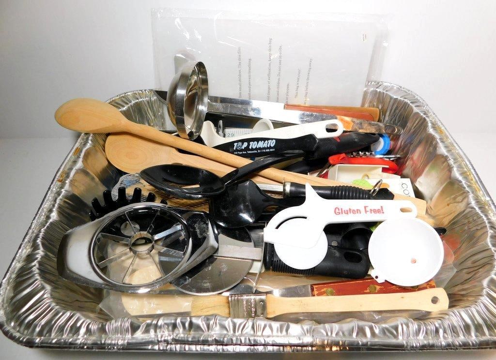 Kitchen Utensils in Aluminum Pan (1 of 8)