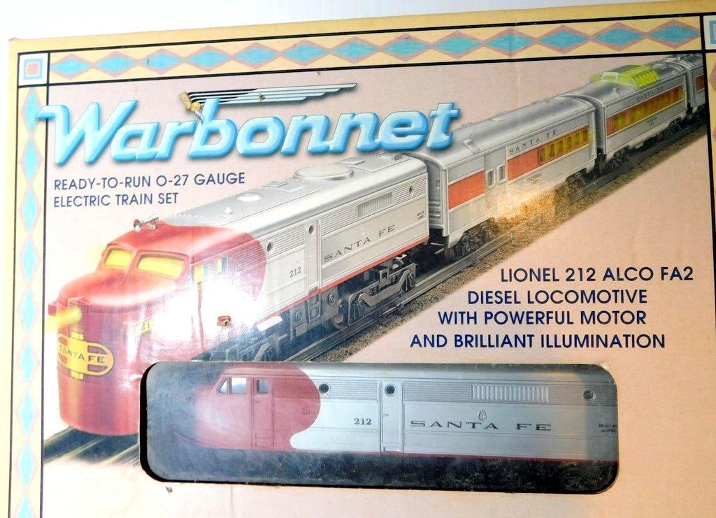Lionel Warbonnet 212 ALCO FA2 O-27 Gauge Electric Train Set in Box - 2