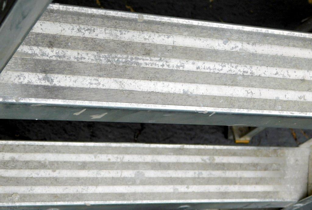 Two Aluminum Step Ladders: Davidson 8-Foot Type II and Another Unbranded Model - 7