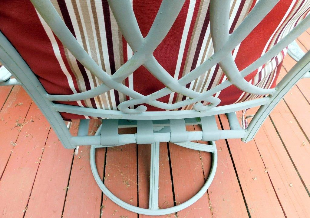 Outdoor Metal Patio Dining Set w/ Table and Six Chairs - 8