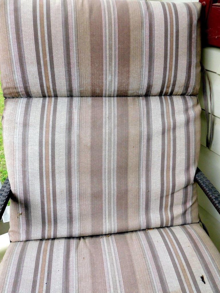 Outdoor Wicker Patio Chair and Glass-Top Table Set - 7
