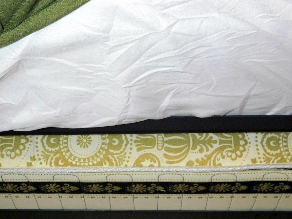 Twin Bed Frame with Storage, Green Quilt, and Mattress, (2) - 11