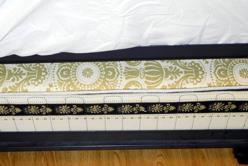Twin Bed Frame with Storage, Green Quilt, and Mattress, (2) - 9