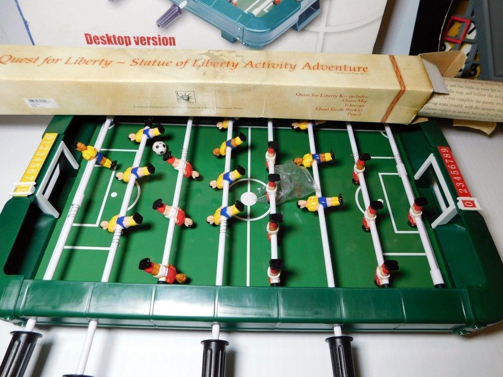 Tabletop Soccer Game, Make 7 Game, and Statue of Liberty Game - 3