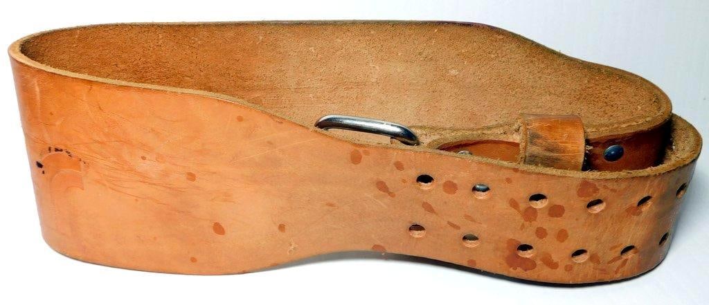 Two Pairs of Youth Shoes and Leather Weightlifting Belt - 2