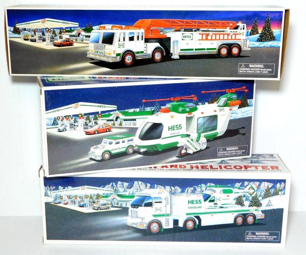 Hess Toy Trucks and Helicopter - Fire Truck, Helicopter, and Toy Truck (1 of 5)