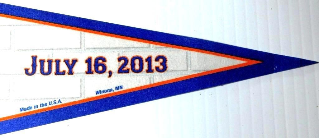 New York Mets 2013 All-Star Game Pennant w/ Vic Firth Drumsticks and Skyline Photo Display - 7
