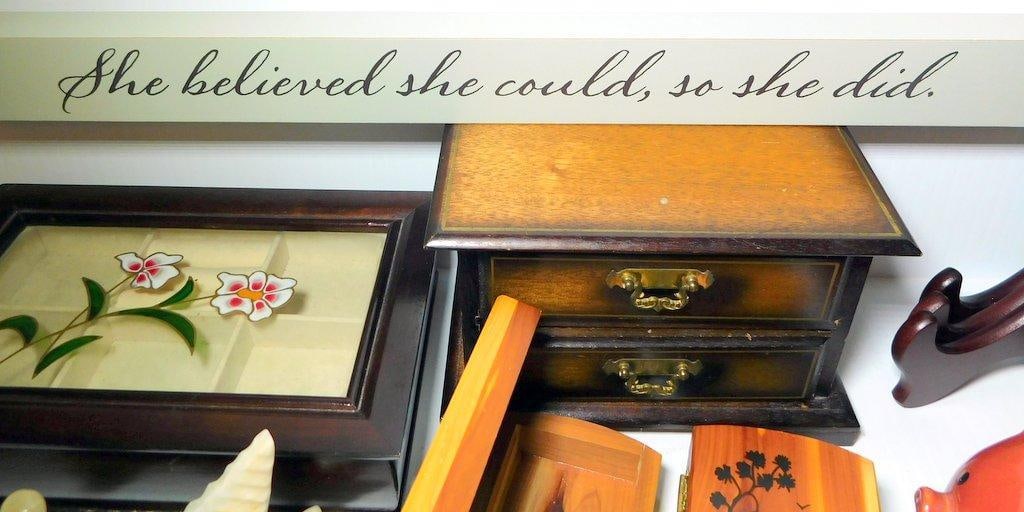 Variety Lot Featuring Perfume, Jewelry Boxes, Decor Items, and More - 2