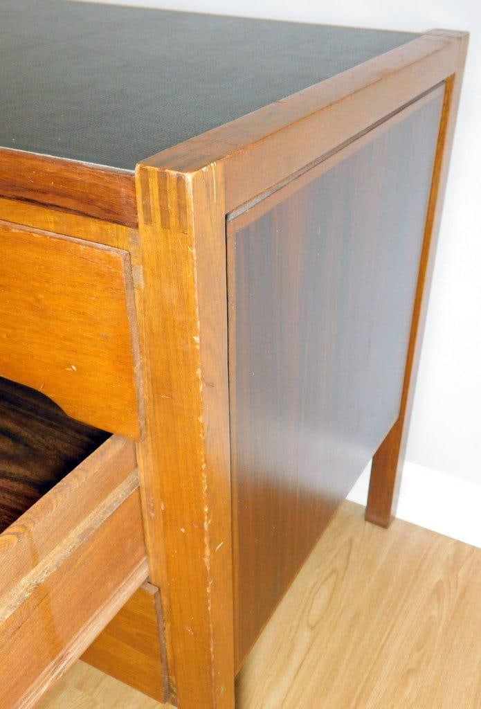 Mid-Century Modern Wood Credenza w/ Sliding Doors and Drawers - 10