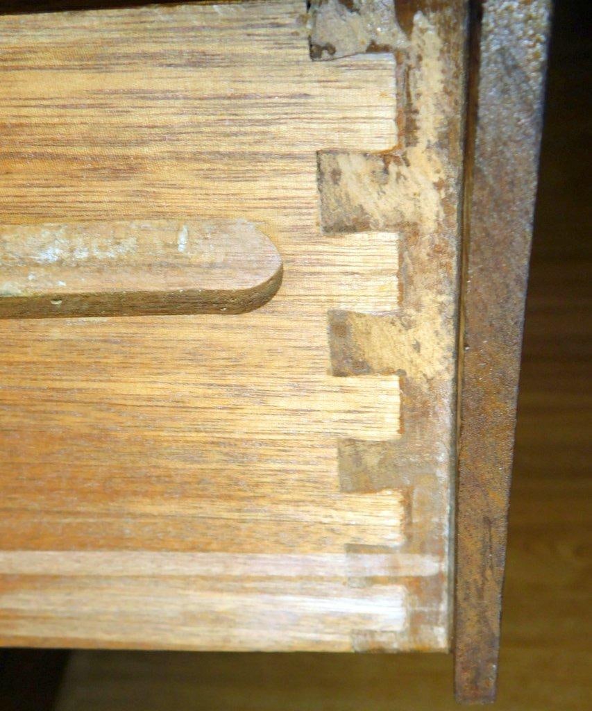 Mid-Century Modern Wood Credenza w/ Sliding Doors and Drawers - 8