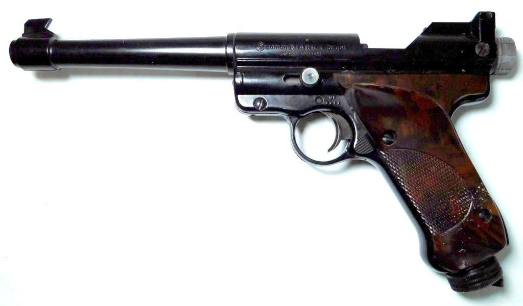 Crosman Mark I Target .22 Caliber Pellet Air Pistol w/ Accessories - 2