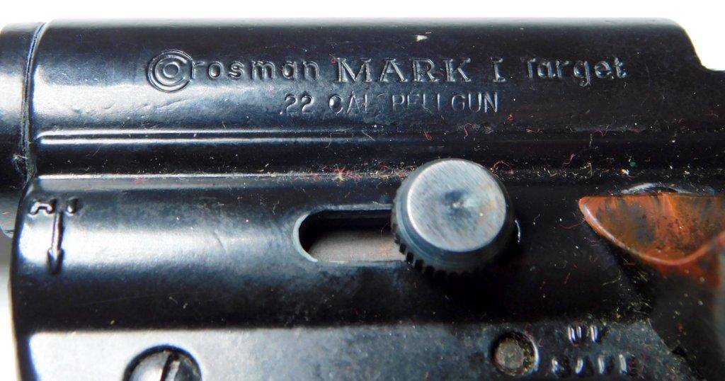Crosman Mark I Target .22 Caliber Pellet Air Pistol w/ Accessories - 7