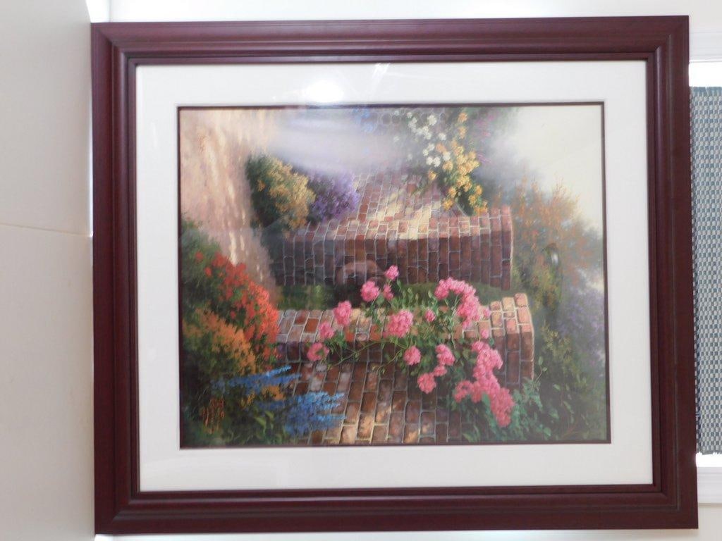 Thomas Kinkade Signed and Numbered Print 'Rose Garden' - 2