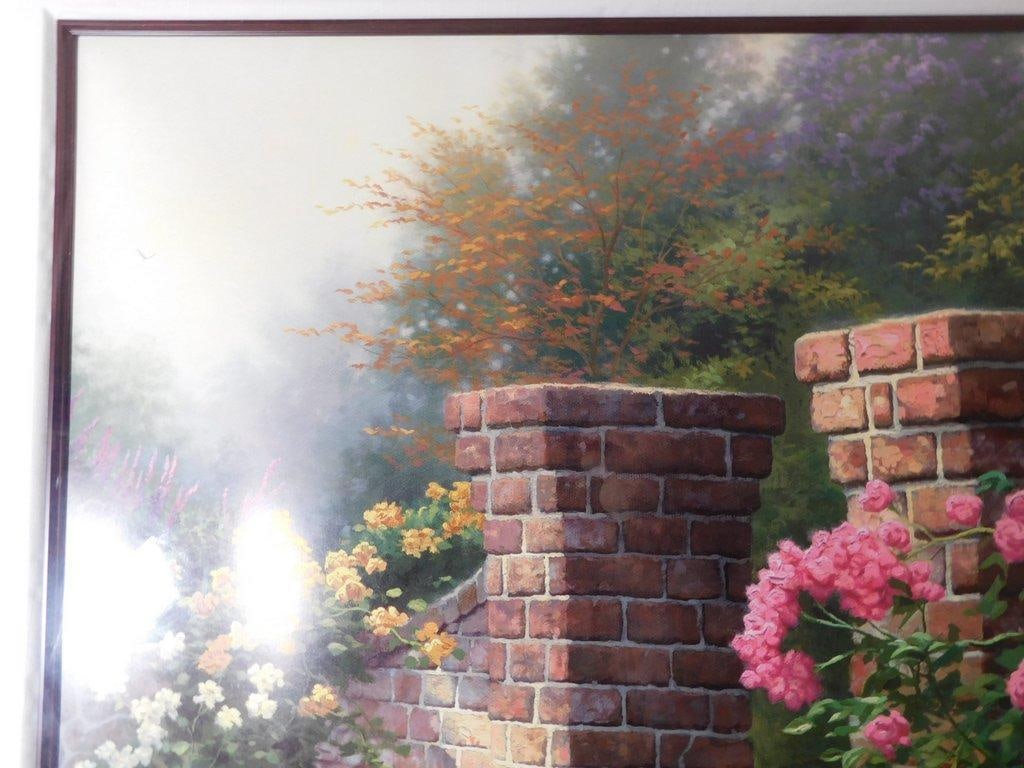 Thomas Kinkade Signed and Numbered Print 'Rose Garden' - 5