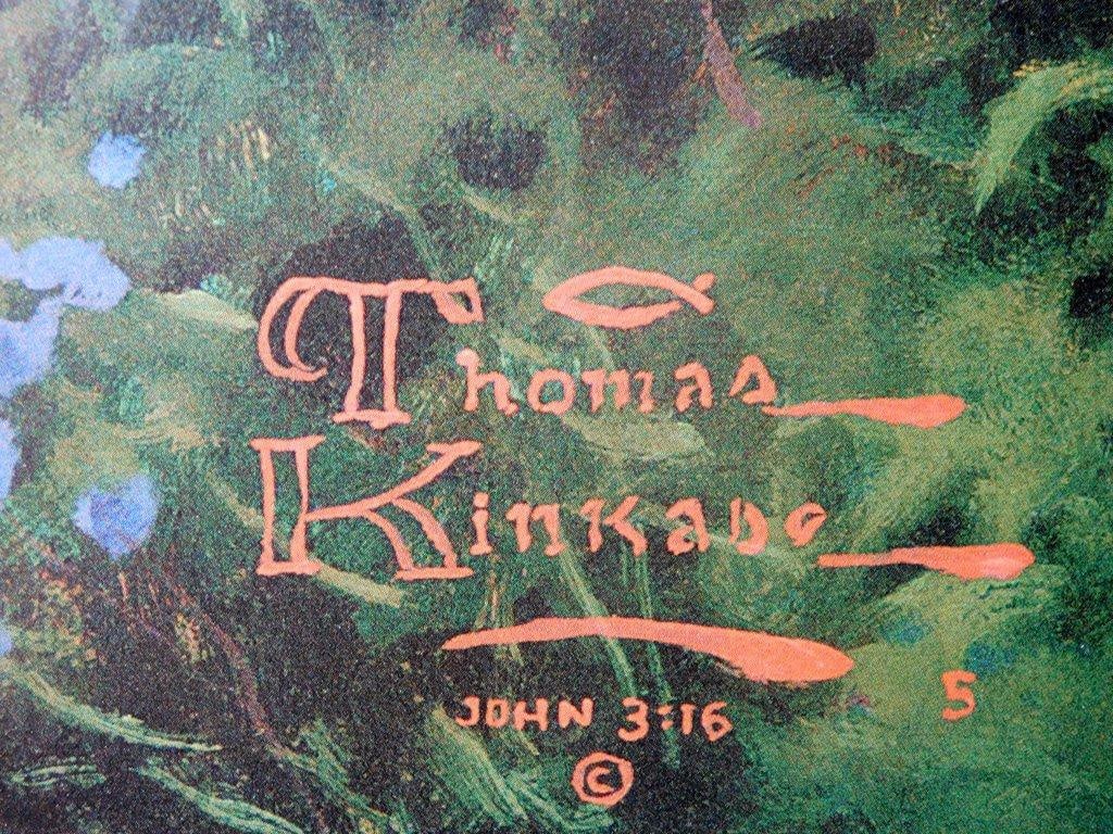 Thomas Kinkade Signed and Numbered Print 'Rose Garden' - 6