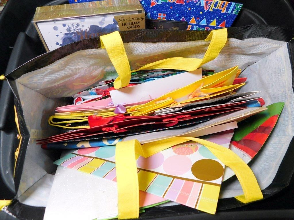 Holiday Gift Bags, Wrapping Paper, and Stationery Lot - 5