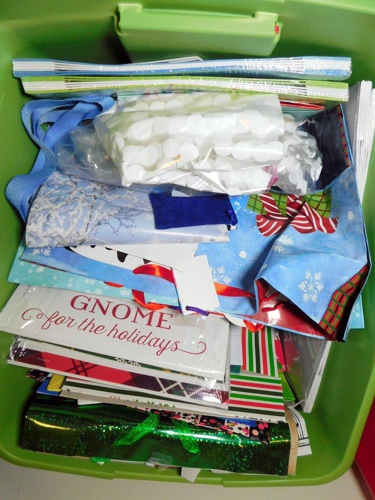 Holiday Gift Bags, Wrapping Paper, and Stationery Lot - 7