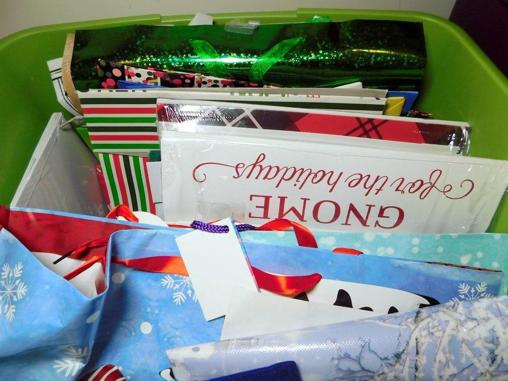 Holiday Gift Bags, Wrapping Paper, and Stationery Lot - 8