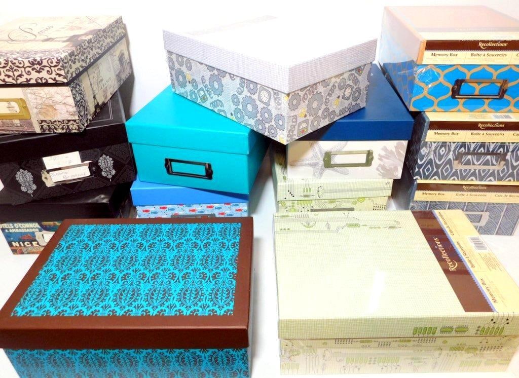 Decorative Storage Boxes w/ Assorted Patterns (1 of 6)