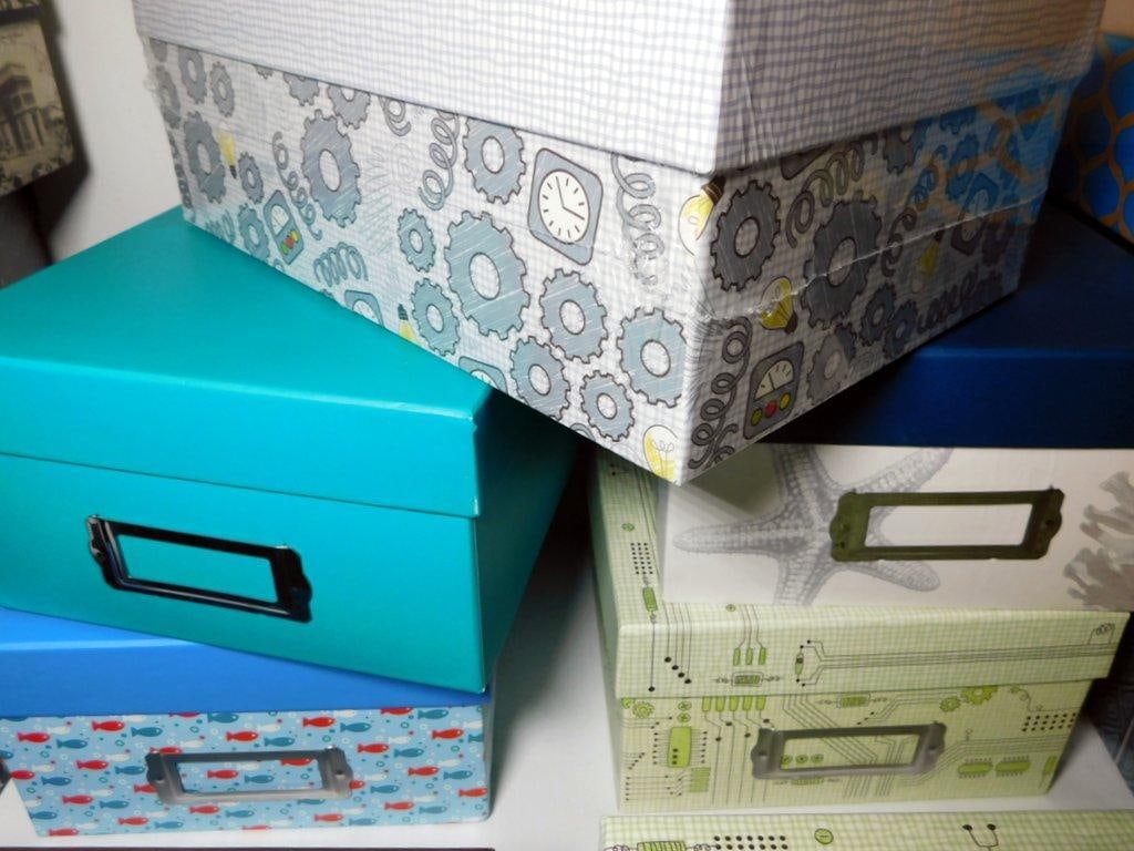 Decorative Storage Boxes w/ Assorted Patterns - 4