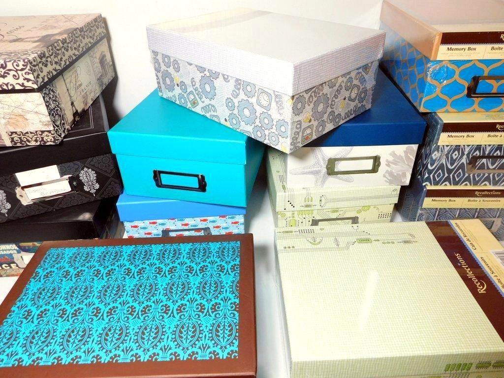 Decorative Storage Boxes w/ Assorted Patterns - 6