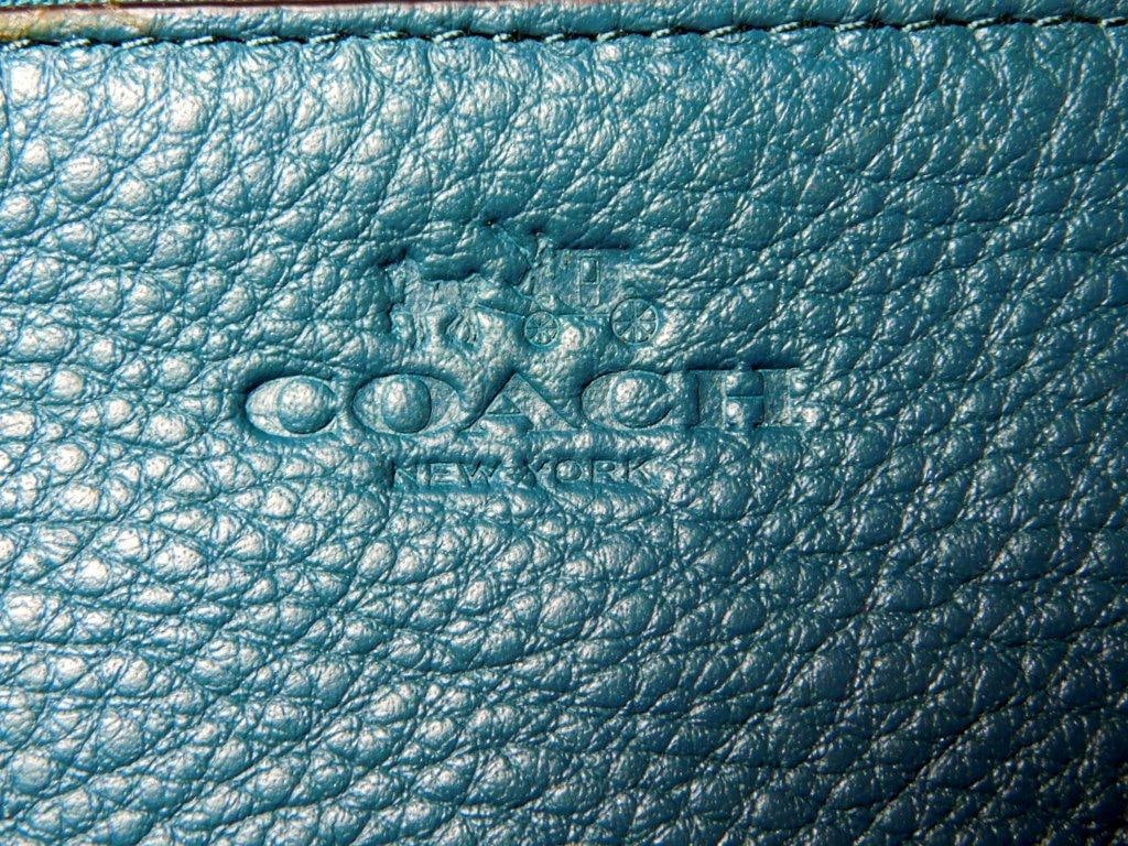 Coach F66505 IM/Atlantic Leather Zip Coin Pouch, w/ Tags - 2