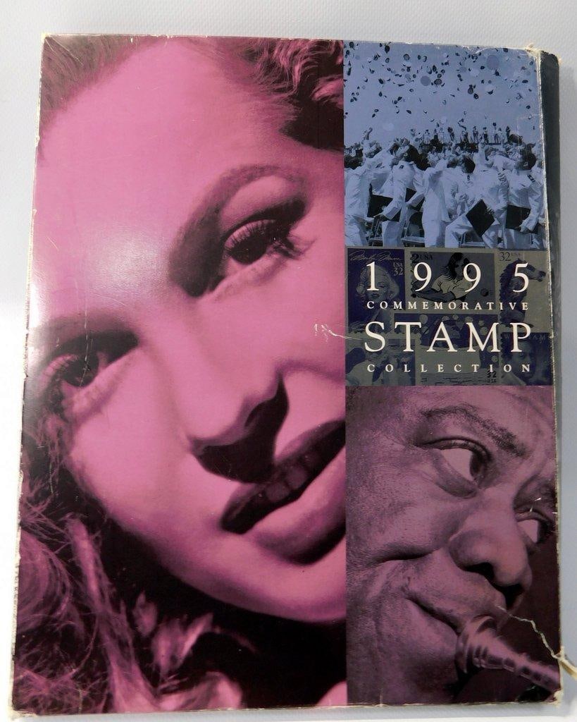 1995 Commemorative Stamp Collection, Statue of Liberty and Premier World Stamp Album - 2
