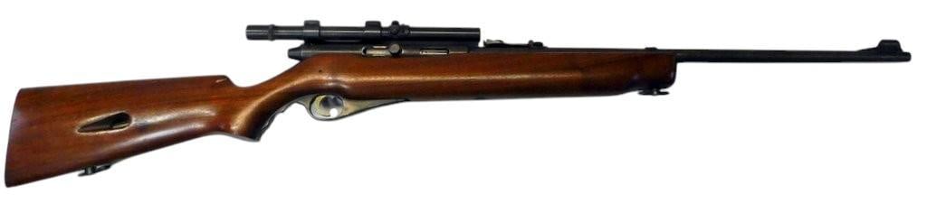 Ward's Western Field Model 40 .22 Rifle w/ Mossberg 1B Sight and Weaver Scope - 2