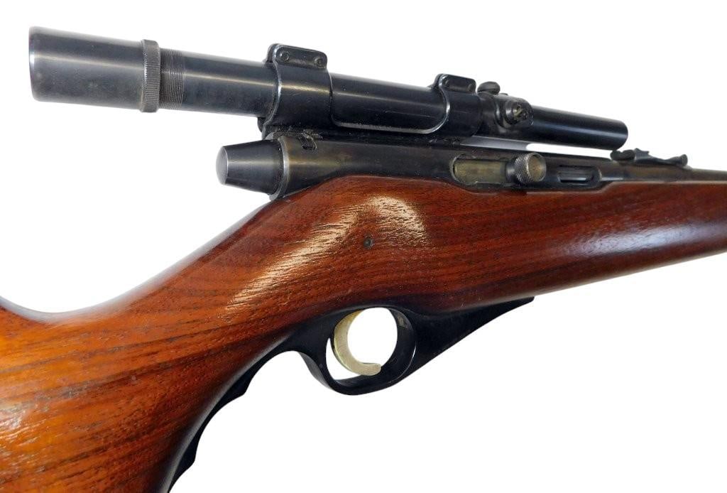 Ward's Western Field Model 40 .22 Rifle w/ Mossberg 1B Sight and Weaver Scope - 6