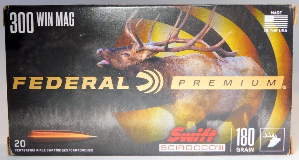 Federal Premium 300 Win Mag 180 Grain Swift Scirocco II Ammunition, 80 Rounds, NO SHIPPING - 2