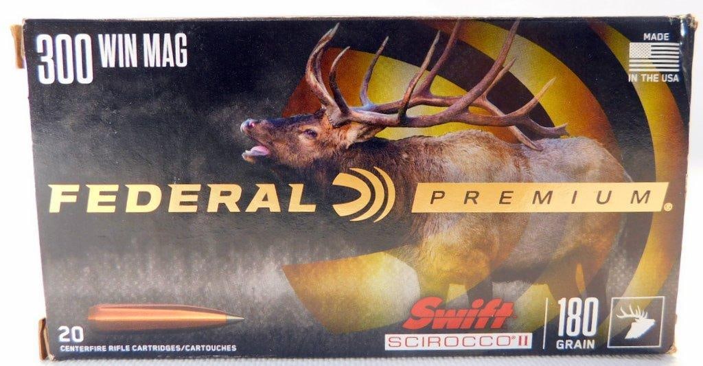 Federal Premium 300 Win Mag 180 Grain Swift Scirocco II Ammunition, 80 Rounds, NO SHIPPING - 2