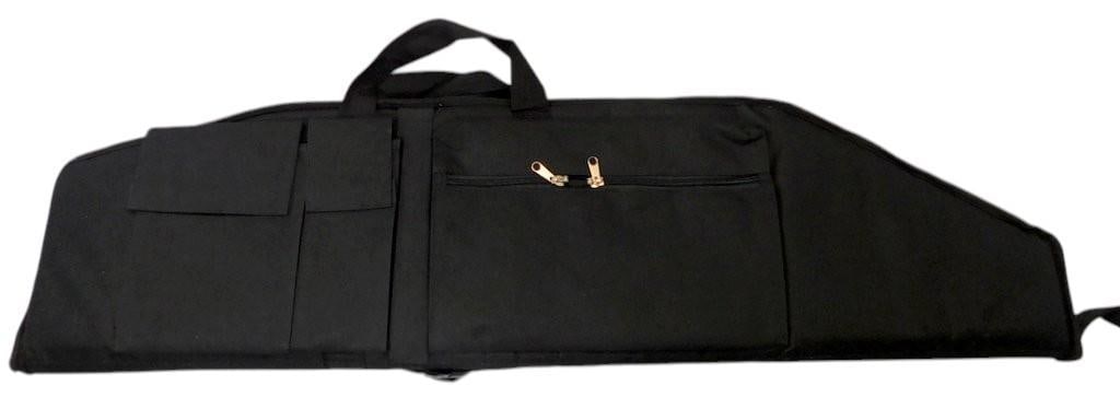 Two Rifle Soft Cases in Black and Green Fabric - 4