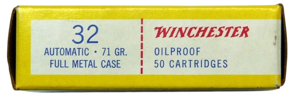 Winchester .32 Automatic Box of Cartridges, 50-Count, No Shipping - 7