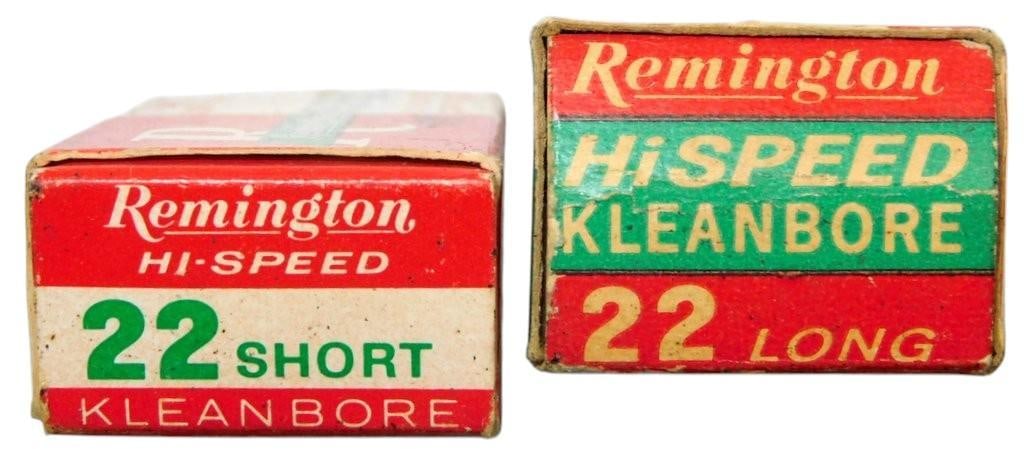 Two Boxes of Remington Hi-Speed .22 Caliber Rimfire Cartridges, Pickup Only - 2
