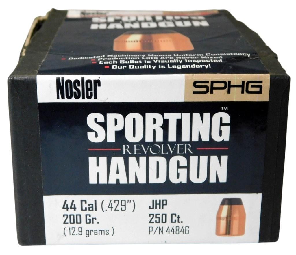 Nosler .44 Cal (.429) 200 Gr. JHP Sporting Revolver Handgun Bullets, 250 Count, NO SHIPPING - 2