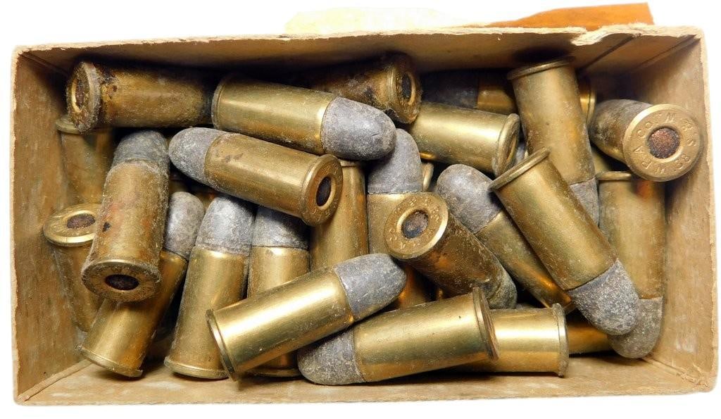 Winchester .38 Smith & Wesson Center Fire Cartridge Box, Partially Full, No Shipping - 7