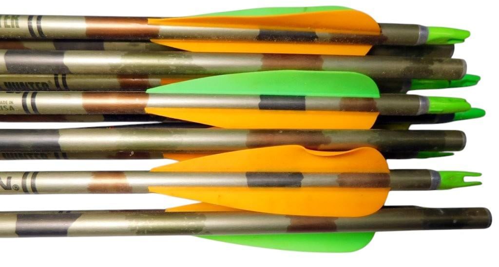 Wood and Aluminum Arrows w/ Bow Arm Guard - 19