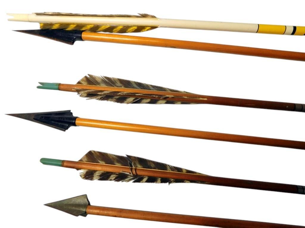 Wood and Aluminum Arrows w/ Bow Arm Guard - 3