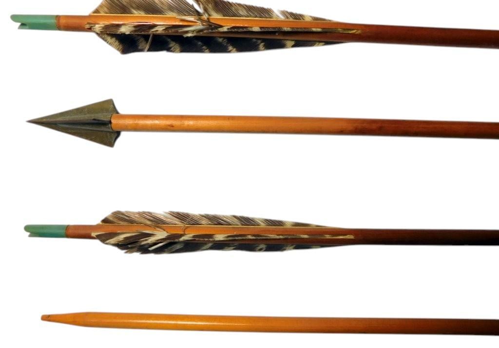 Wood and Aluminum Arrows w/ Bow Arm Guard - 4