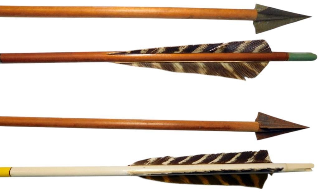Wood and Aluminum Arrows w/ Bow Arm Guard - 5