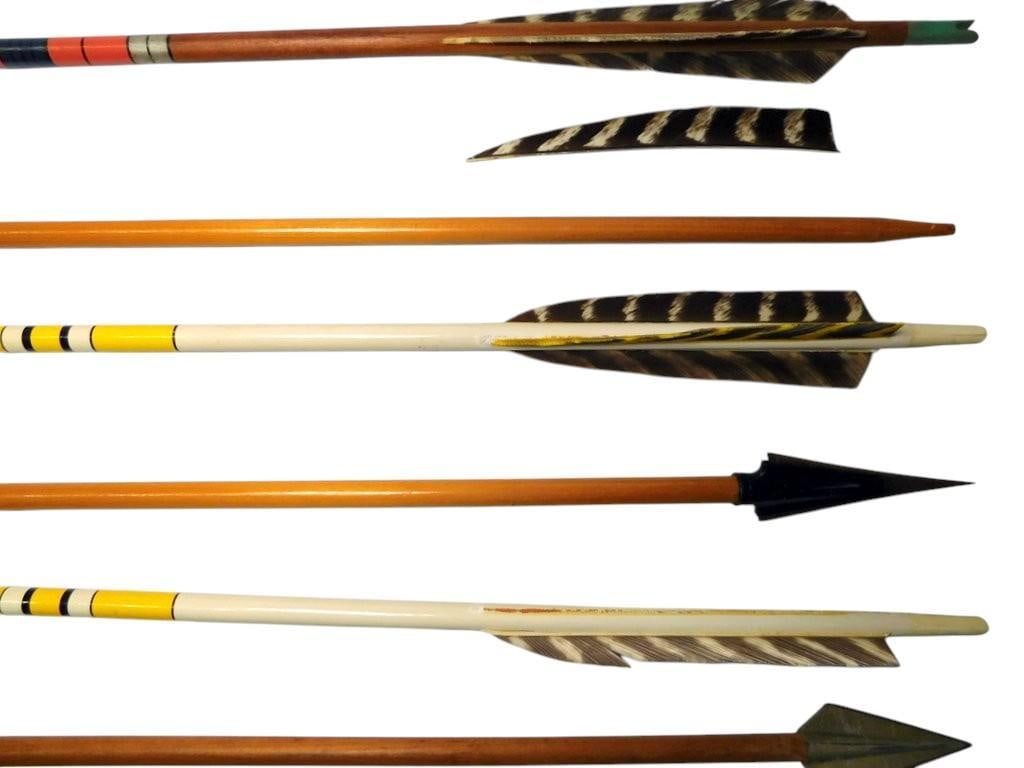 Wood and Aluminum Arrows w/ Bow Arm Guard - 7