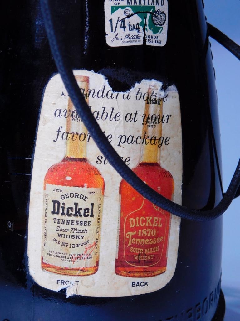 Collectible Decorative Dickel Tennessee Whiskey Bottle - 7