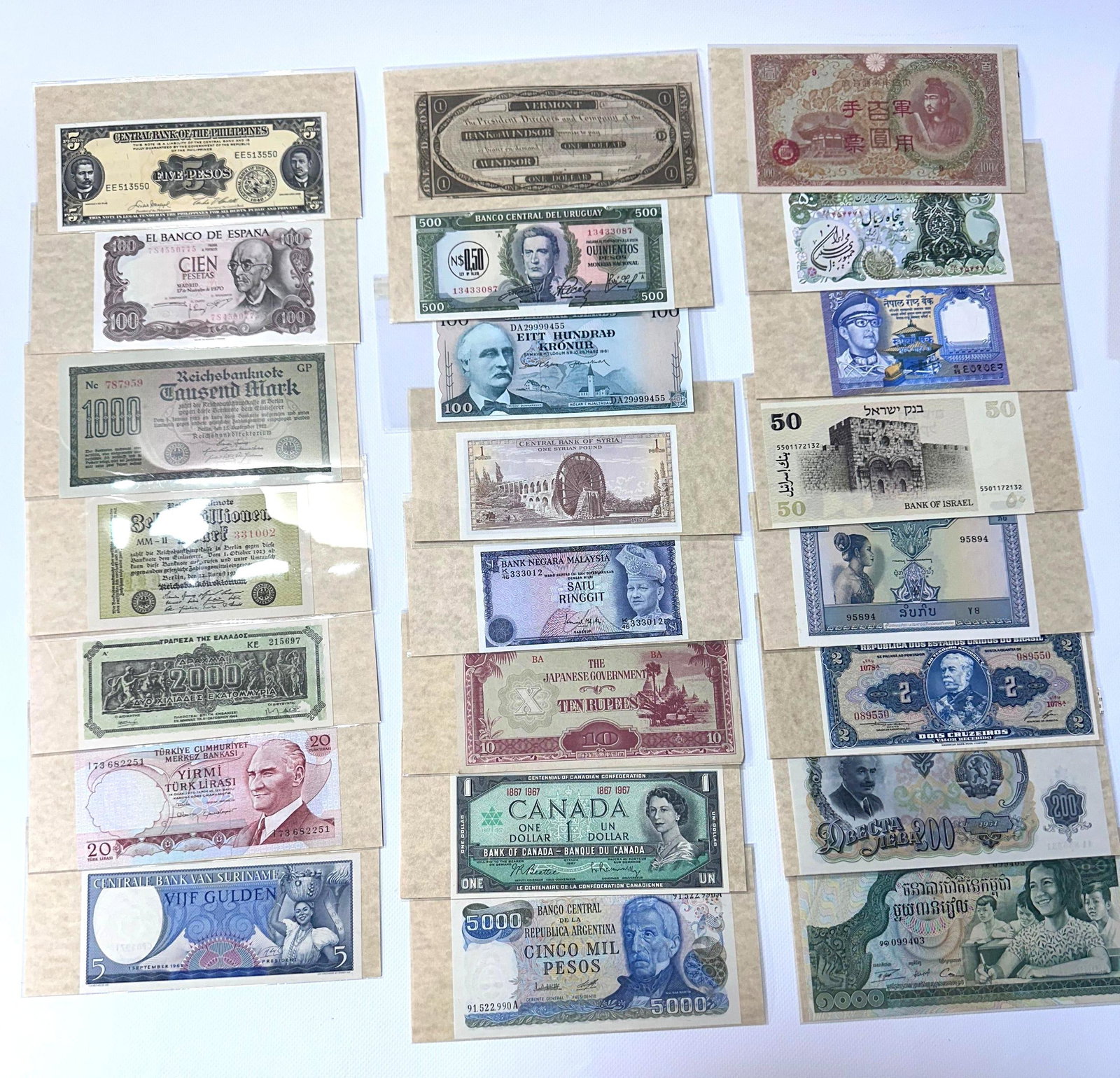 International Banknotes From Various Countries and Era - 2