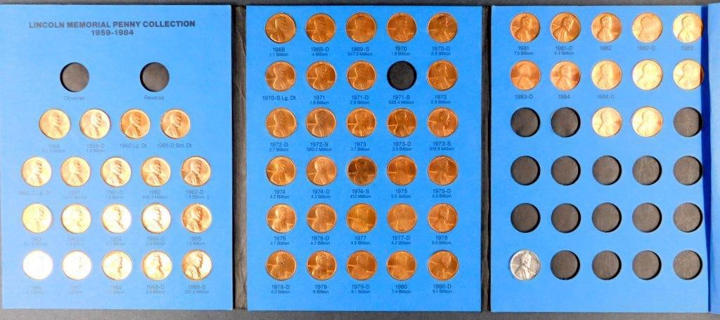 Lincoln Memorial Penny Collection: 1958-1994 Complete Set, and 1948 Lincoln Wheat Penny - 2