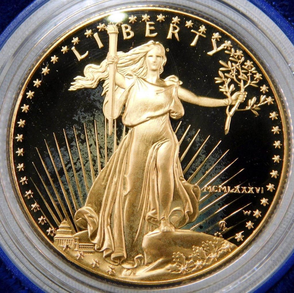 1986 One Ounce Fifty Dollar Gold Coin - Proof Edition - 2
