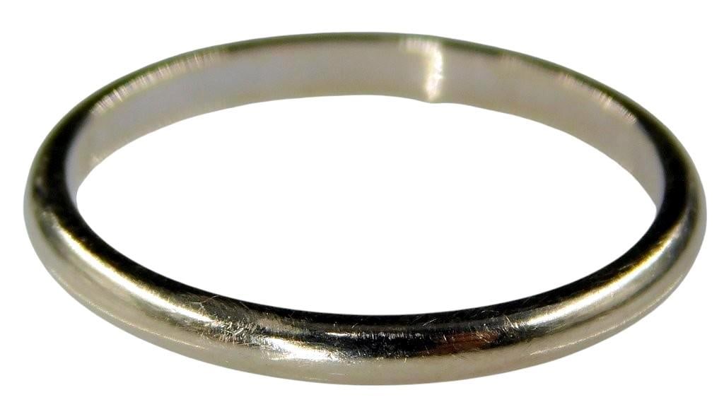 14K Gold Band Ring w/ Maker's Mark - 2