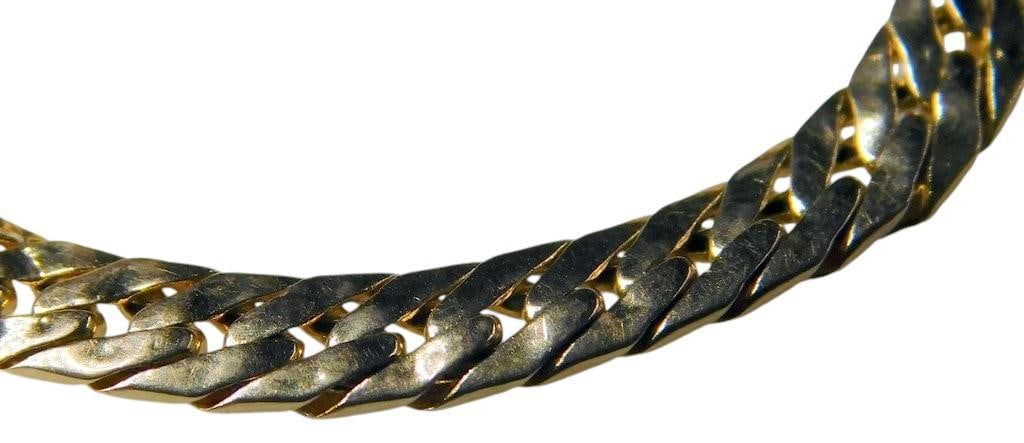 14K Gold 6.5" Italian Chain Bracelet - 2